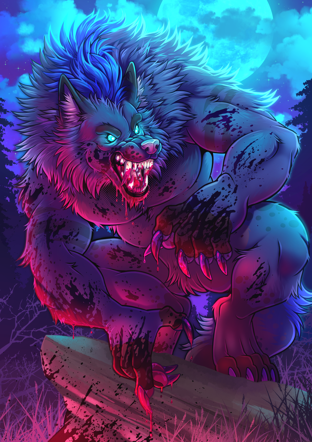 A5 Print Blood Moon