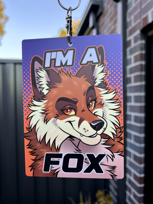 IM A FOX BADGE