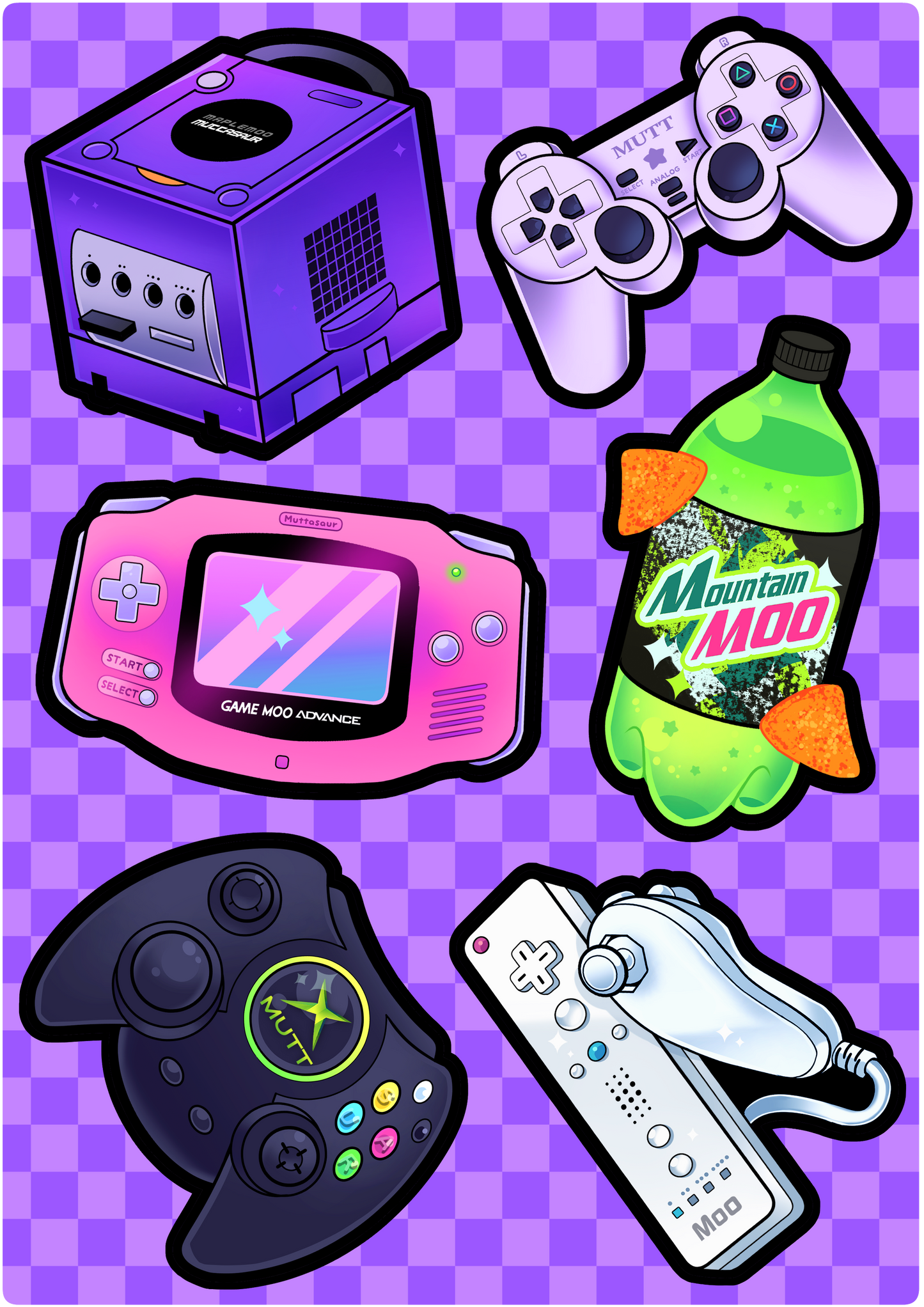 Gamer Sticker Sheet
