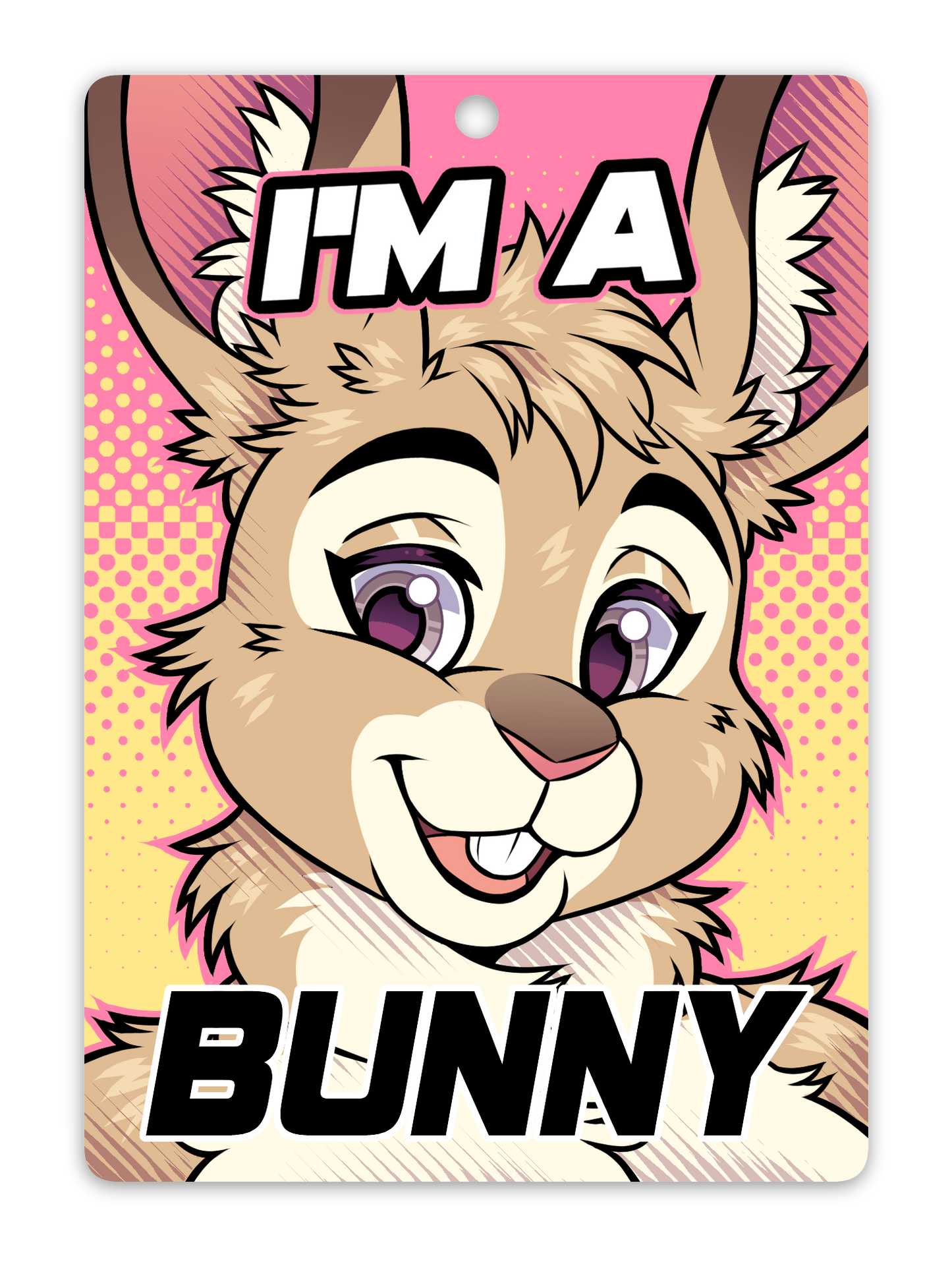 IM A BUNNY BADGE