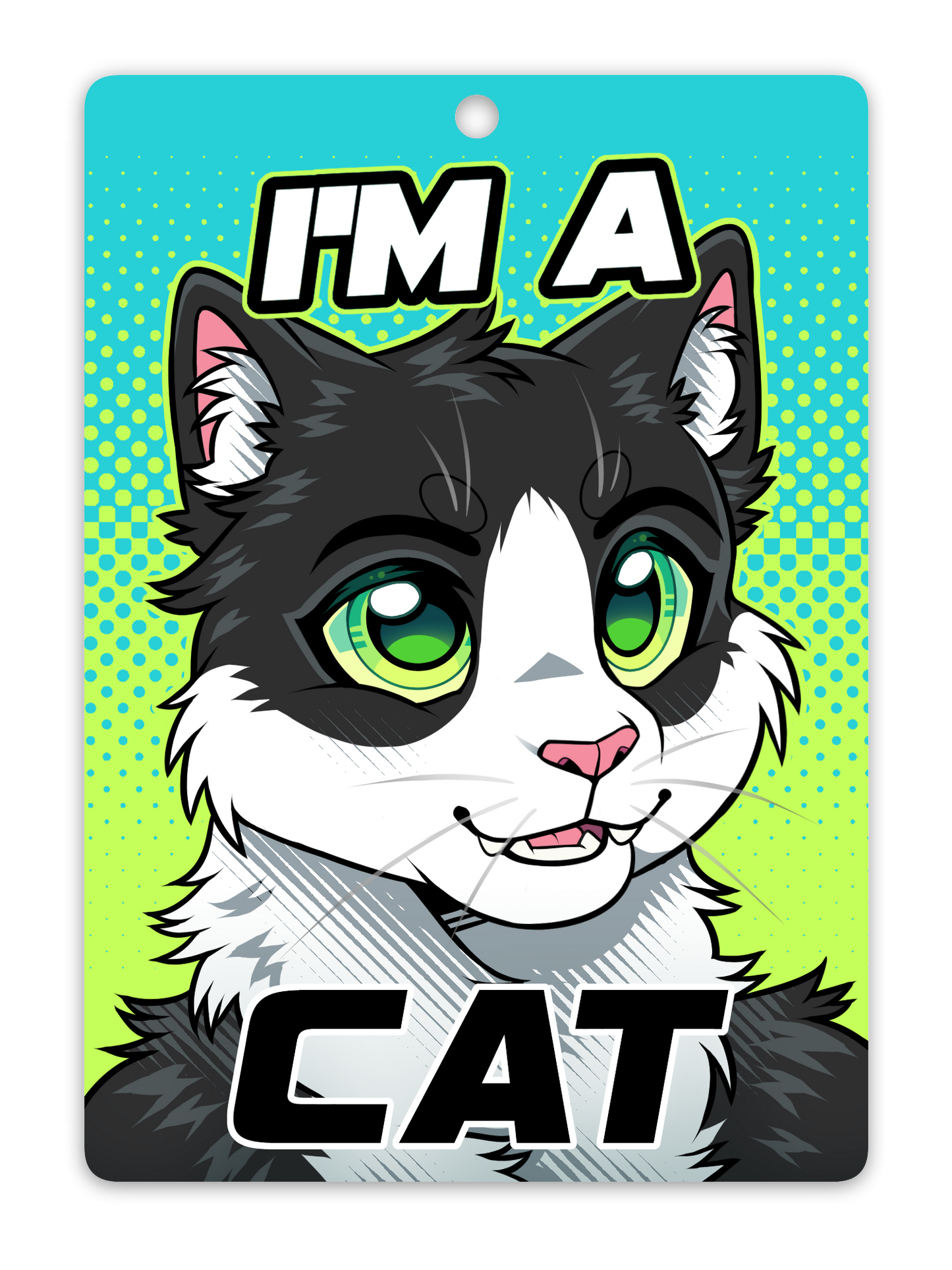 IM A CAT BADGE