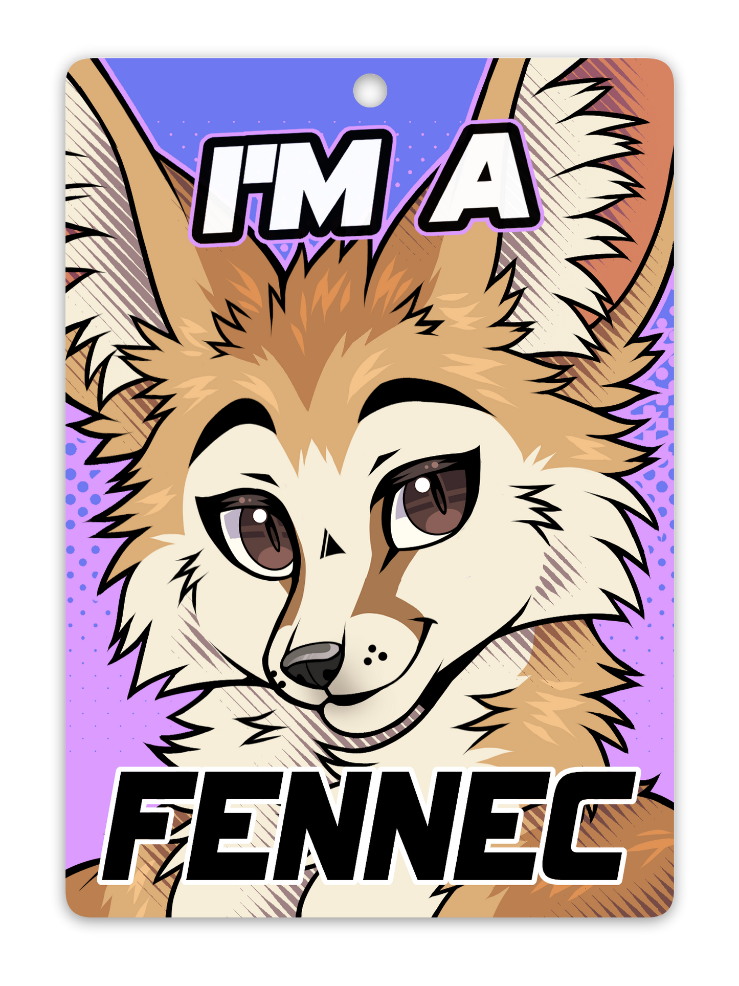 IM A FENNEC BADGE