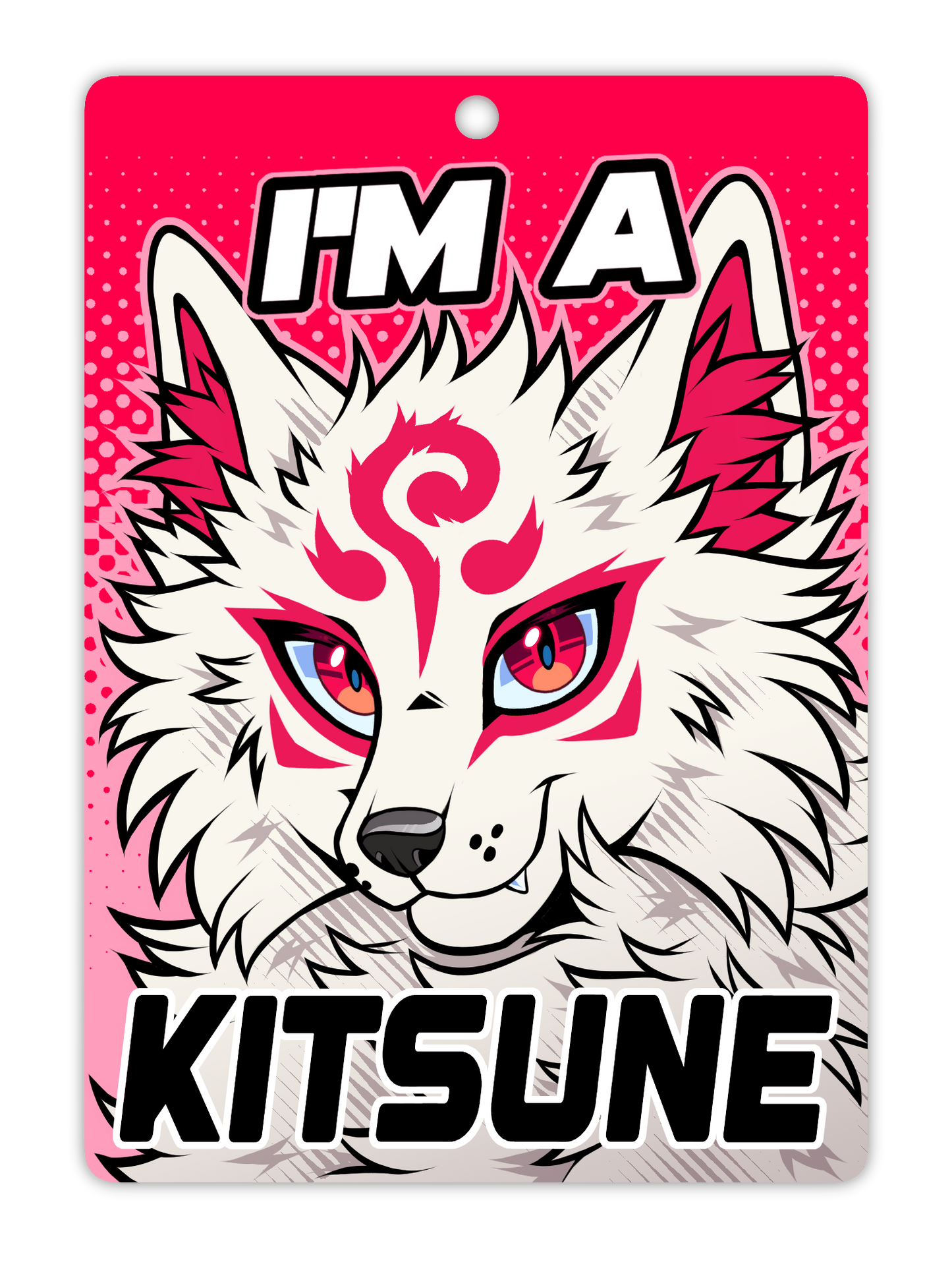 IM A KITSUNE BADGE