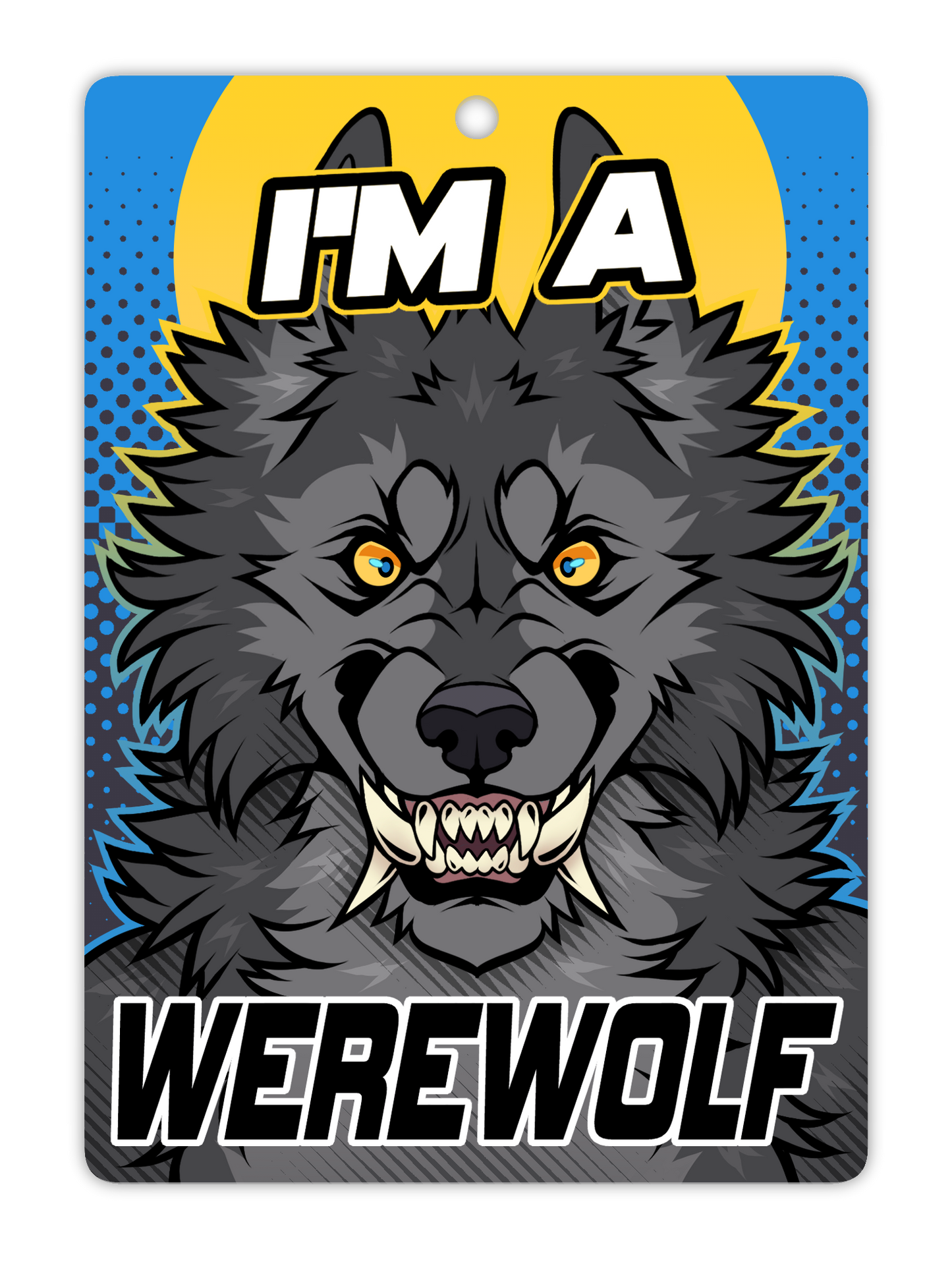 IM A WEREWOLF BADGE