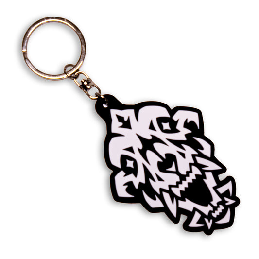 Shiny Skull PVC Keychain