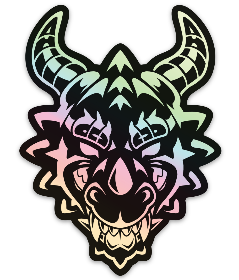 Shiny Dragon Holo Sticker