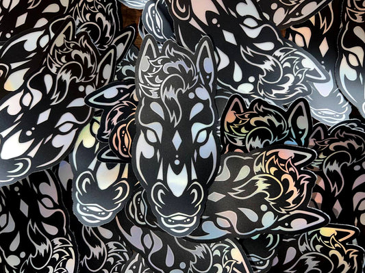 Shiny Horse Holo Sticker
