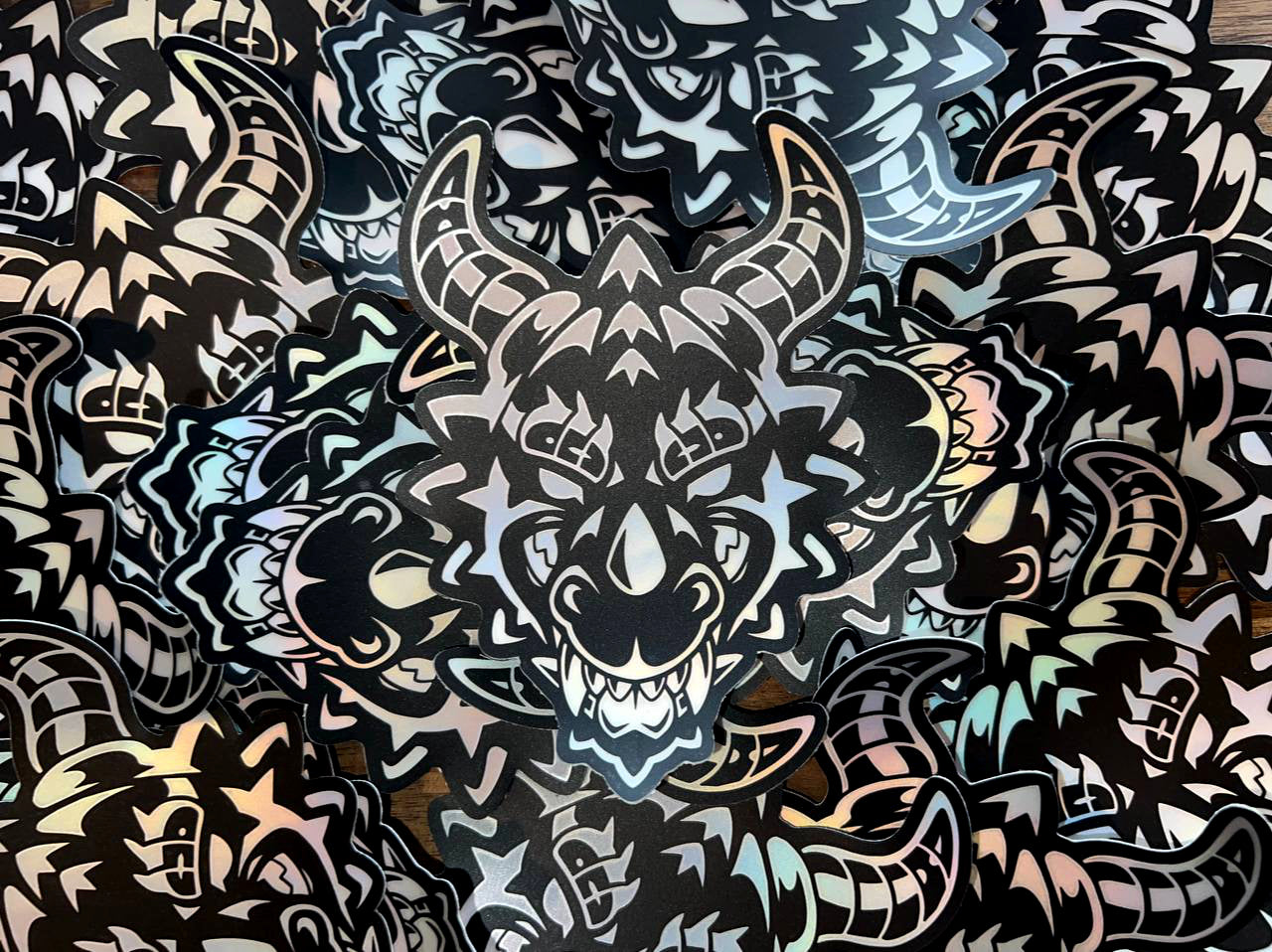 Shiny Dragon Holo Sticker