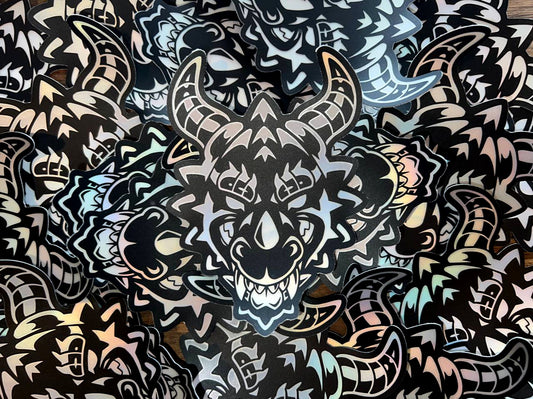 Shiny Dragon Holo Sticker