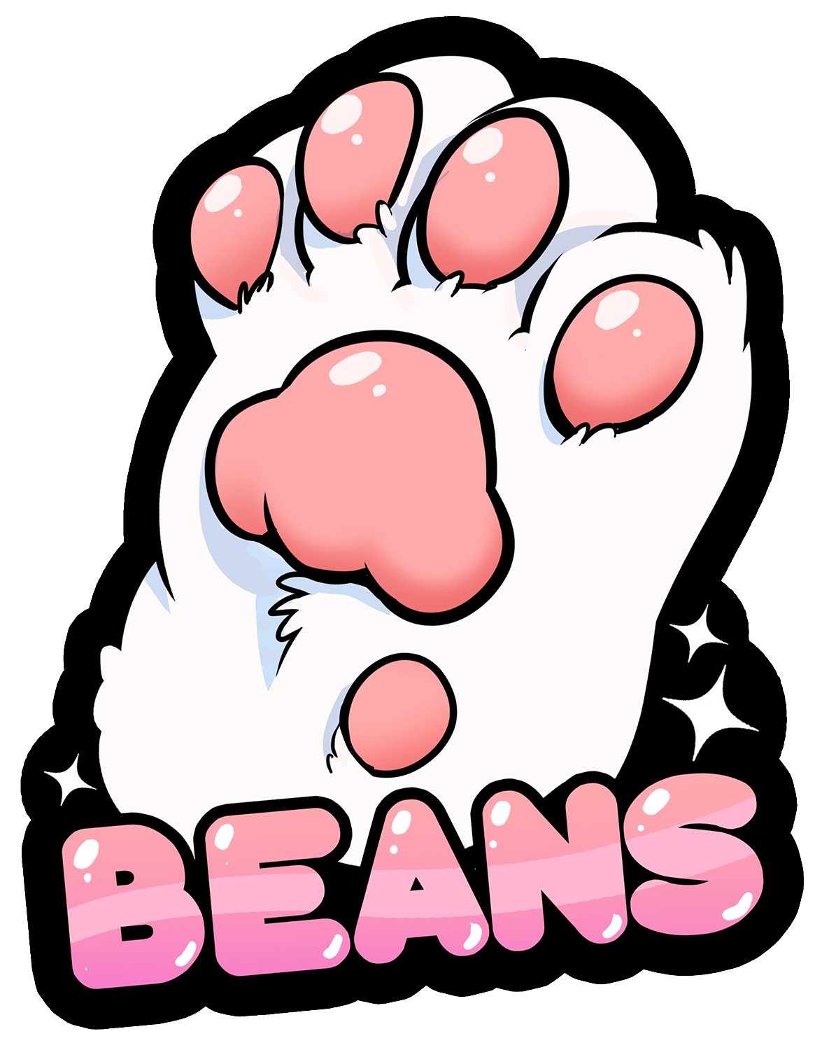 Beans Vinyl Sticker