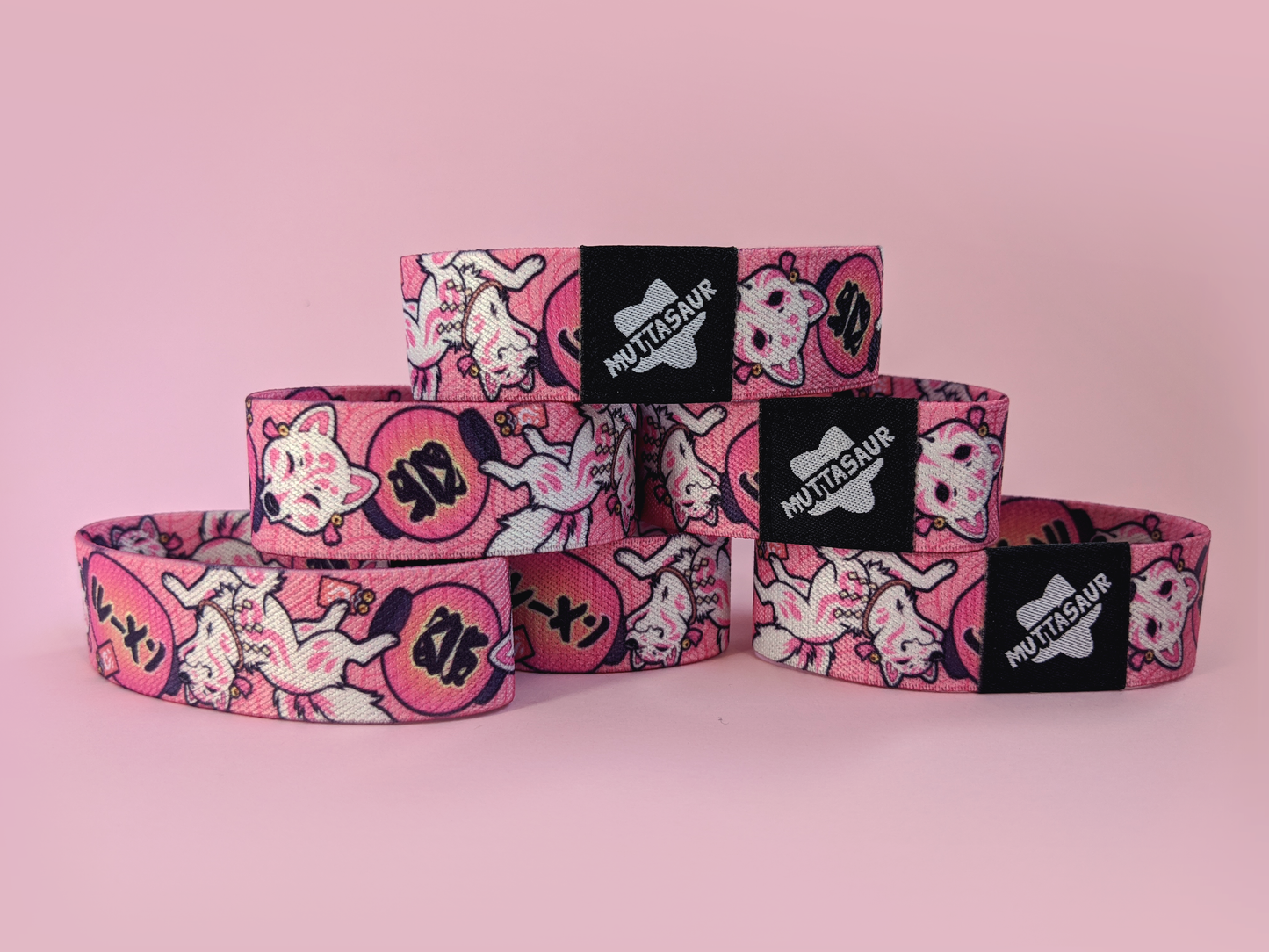 Kitsune Festival Fabric Bracelet