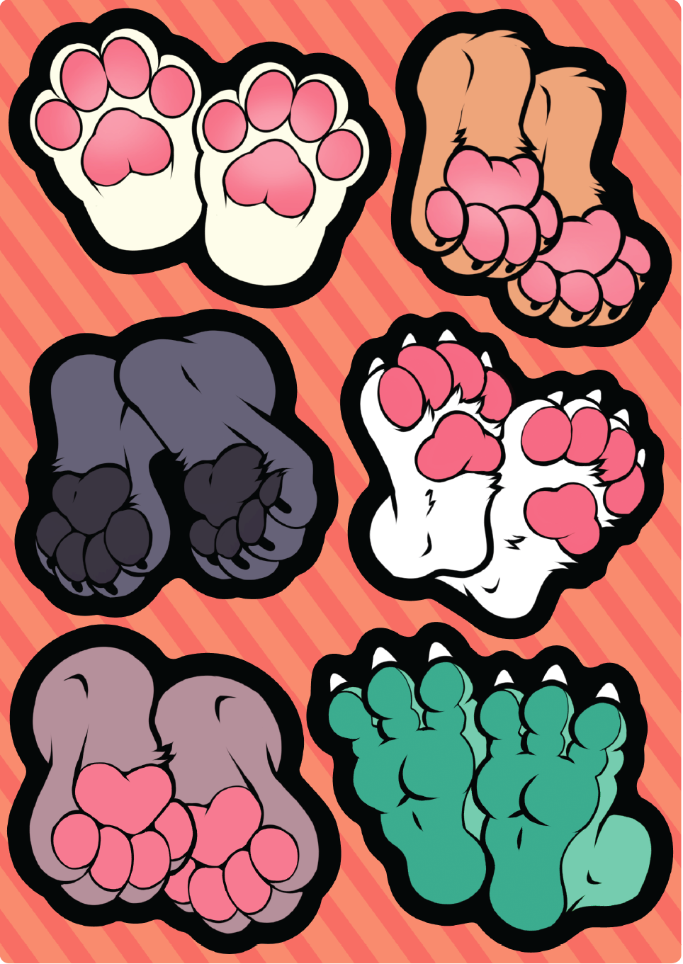 Paws Sticker Sheet
