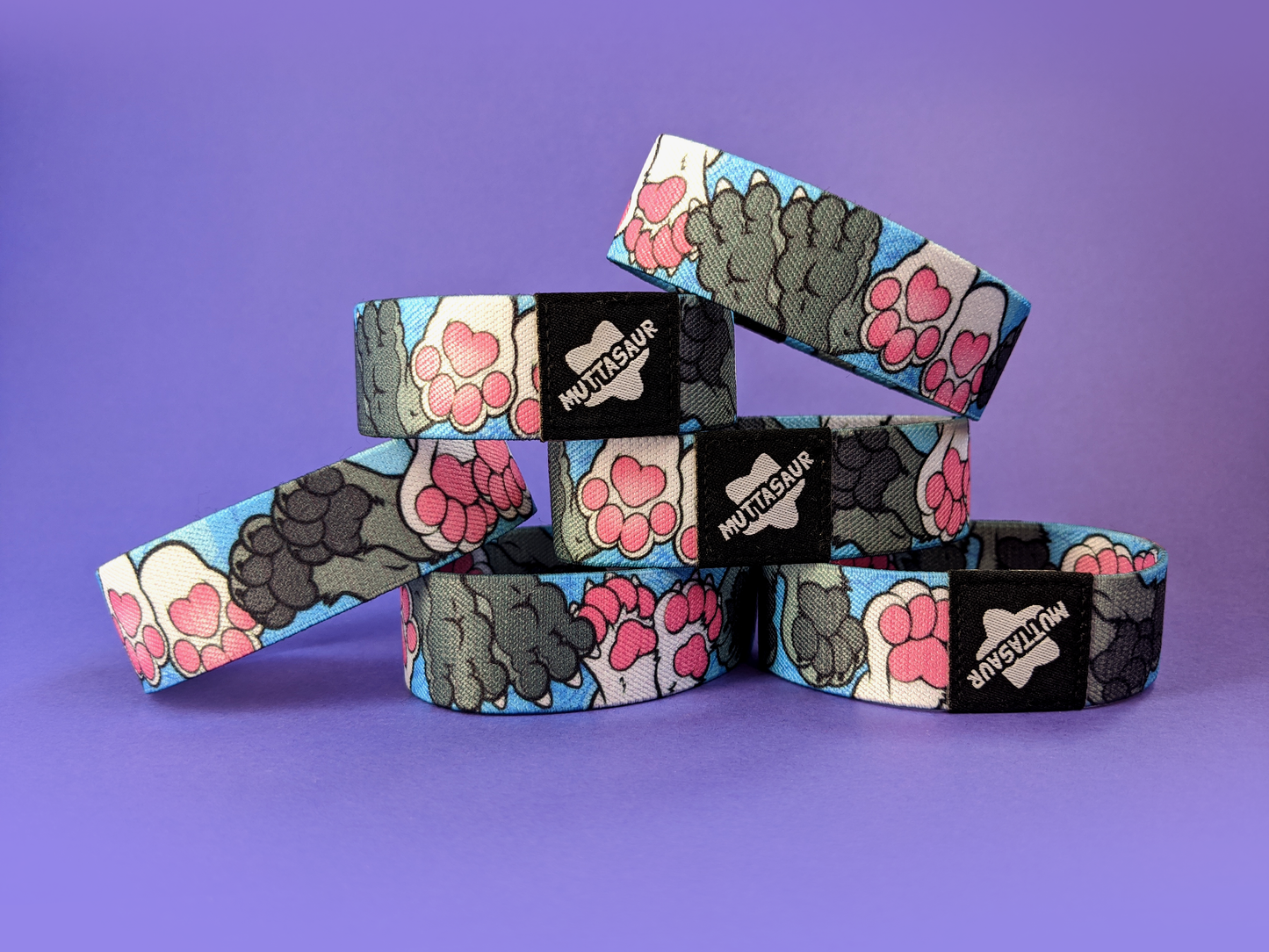 Paws Fabric Bracelet