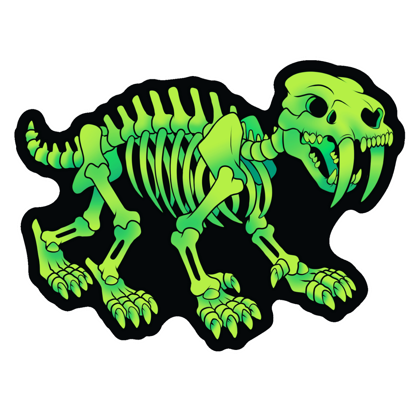 Sabre Bones Vinyl Sticker