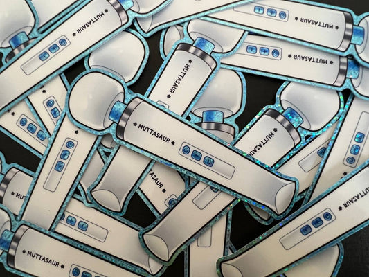 Magic Wand Glitter Holographic Sticker