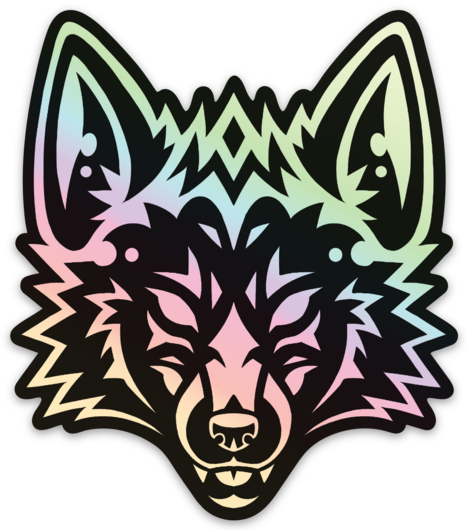 Shiny Fox Holo Sticker