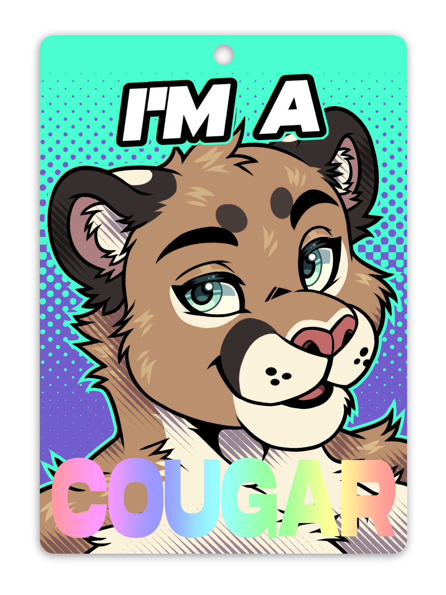 IM A COUGAR BADGE