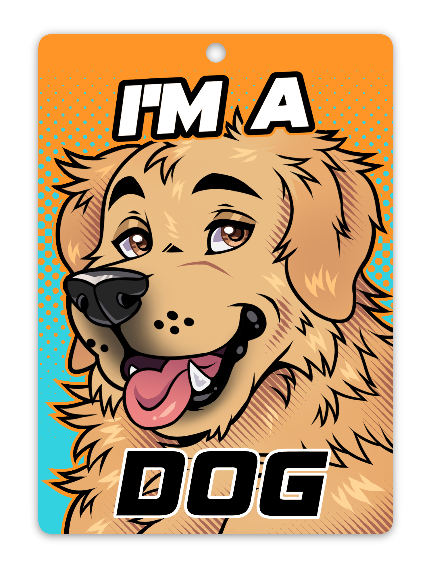 IM A DOG BADGE – Muttasaur