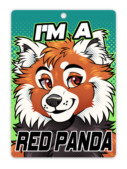 IM A RED PANDA BADGE