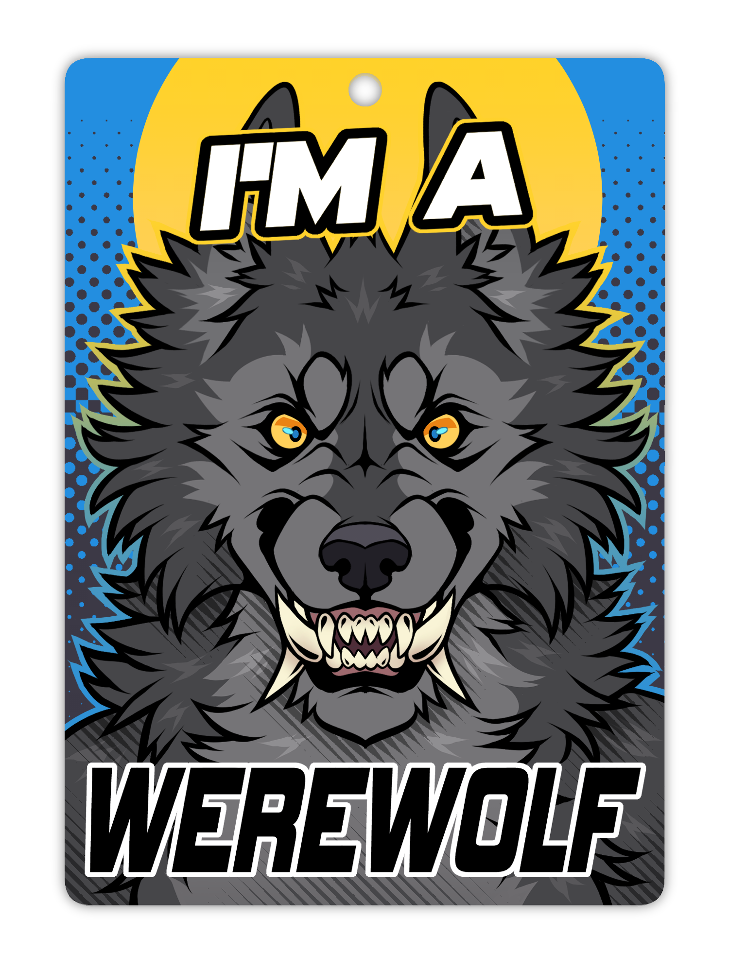 IM A WEREWOLF BADGE β Muttasaur