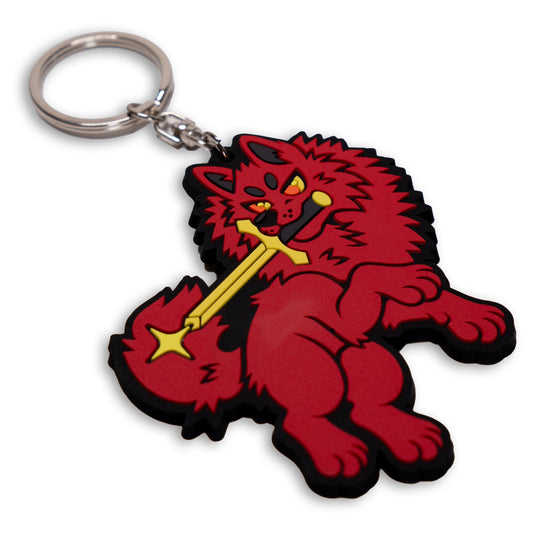 Red Moon PVC Keychain