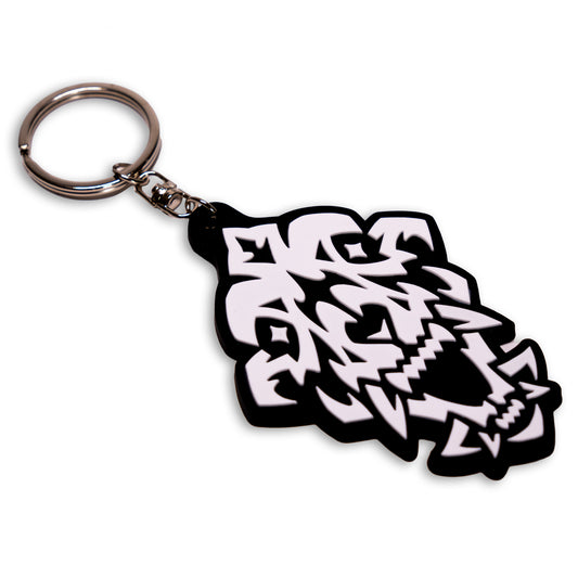Shiny Skull PVC Keychain