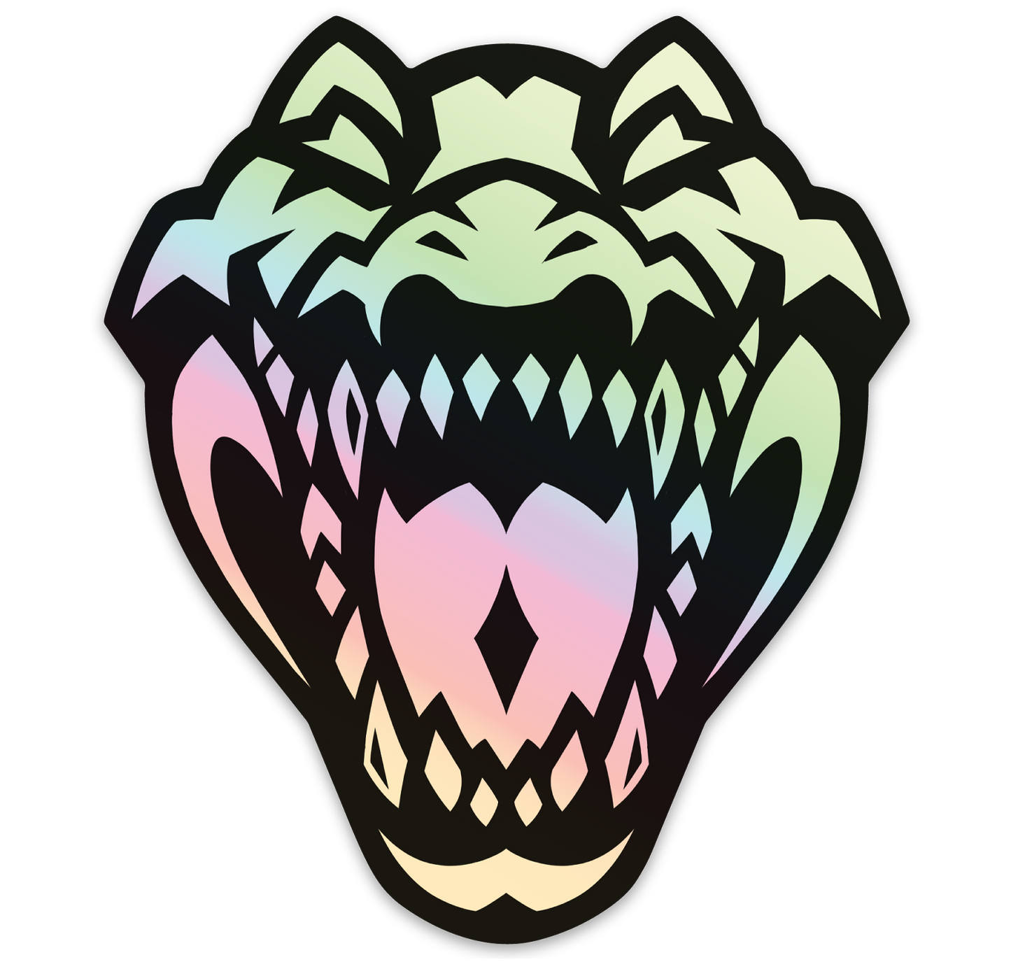 Shiny Gator Holo Sticker