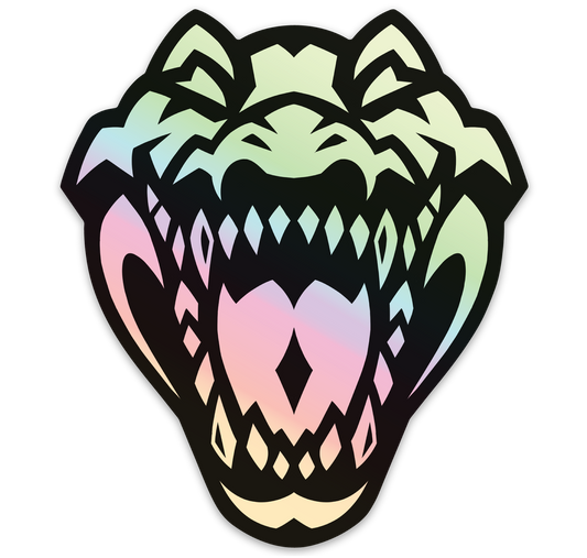 Shiny Gator Holo Sticker