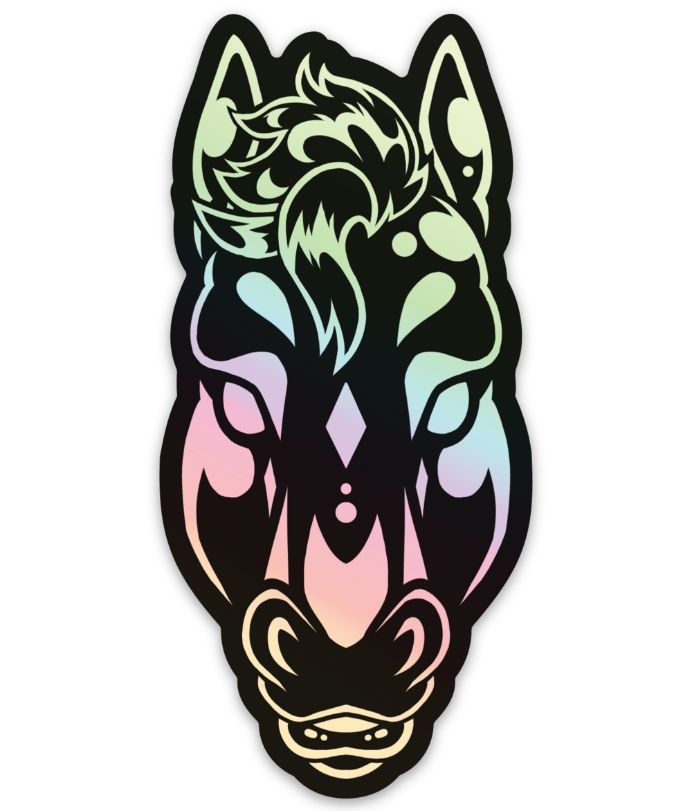 Shiny Horse Holo Sticker