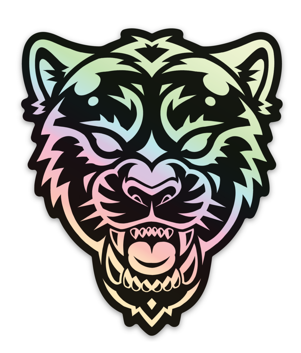 Shiny Panther Holo Sticker – Muttasaur