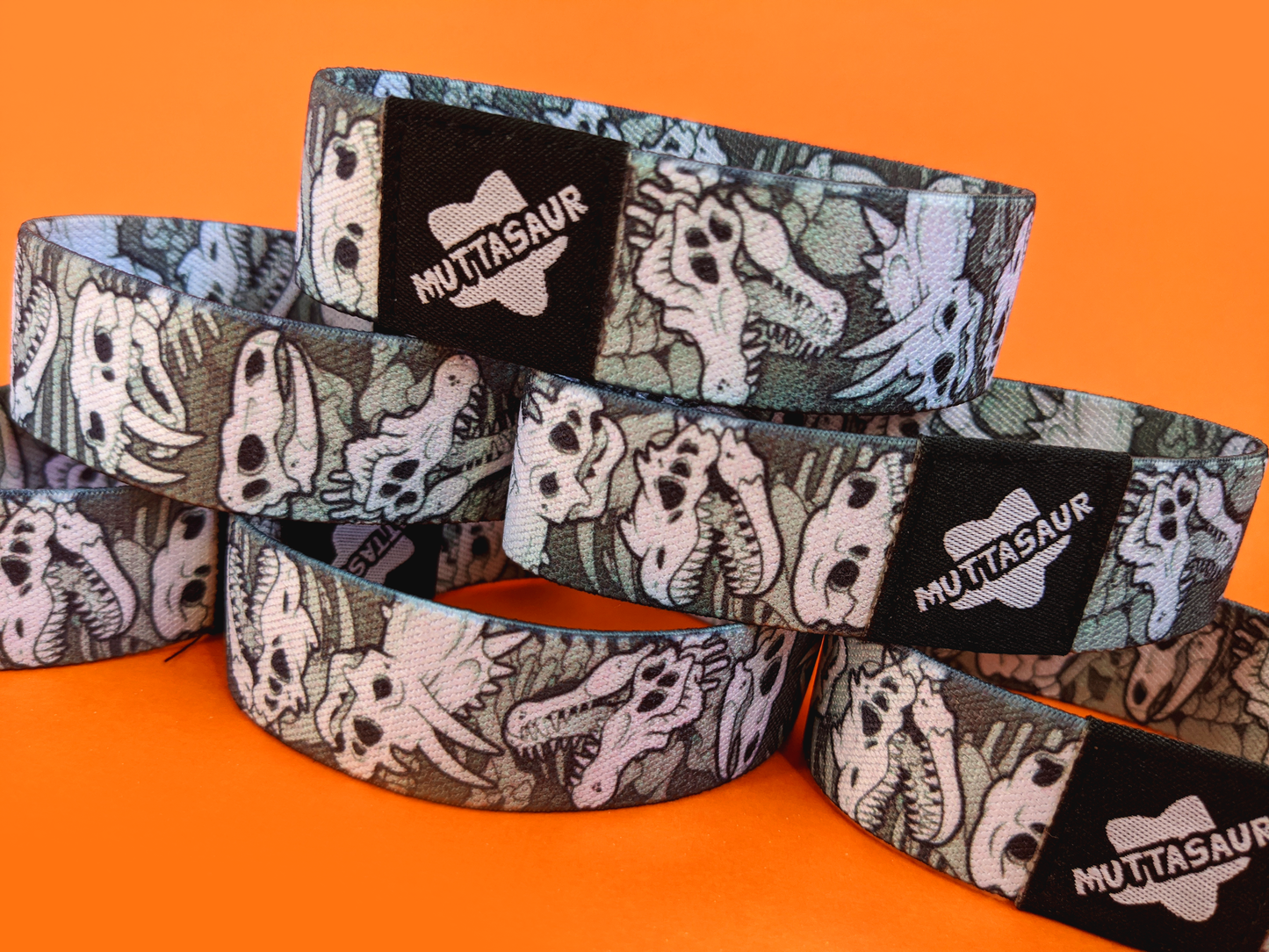 Dino Bones Fabric Bracelet