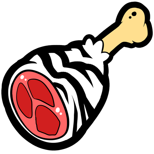 Zebra Leg Vinyl Sticker