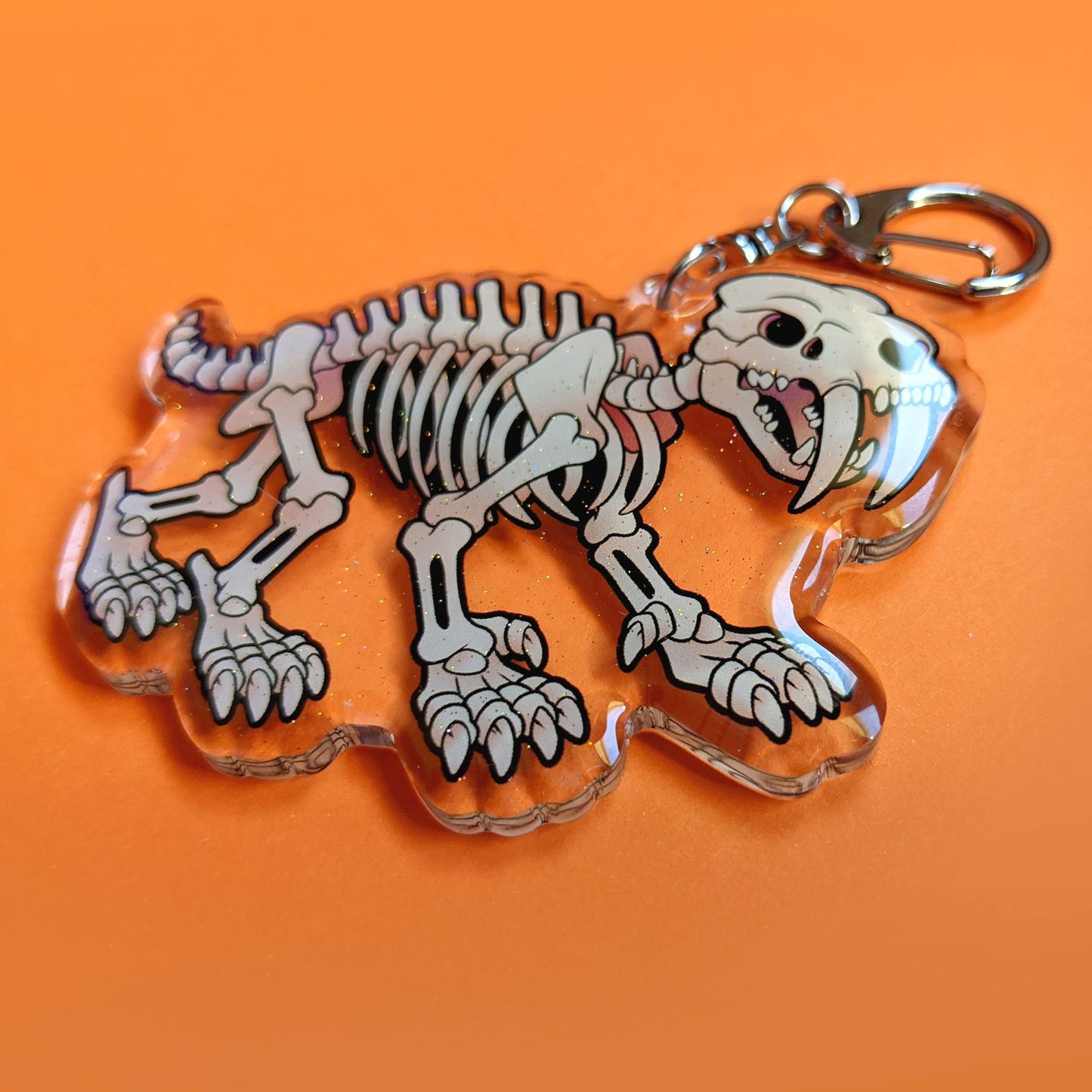 Sabre Bones Acrylic Charm